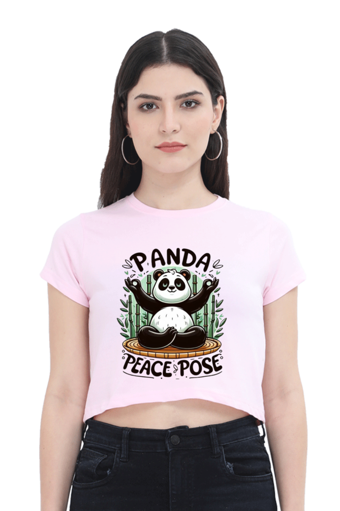 Crop Top Panda Pose